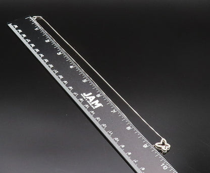 925 Silver  Vintage Dainty Genuine Diamonds Butterfly Cutout Necklace  NE3997