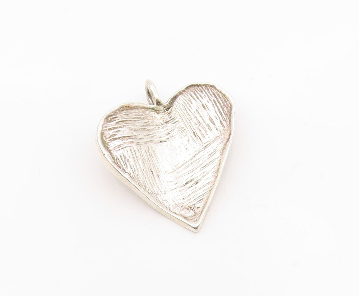 ESPERANZA MEXICO 925 Sterling Silver  Vintage Love Heart Pendant  PT17579