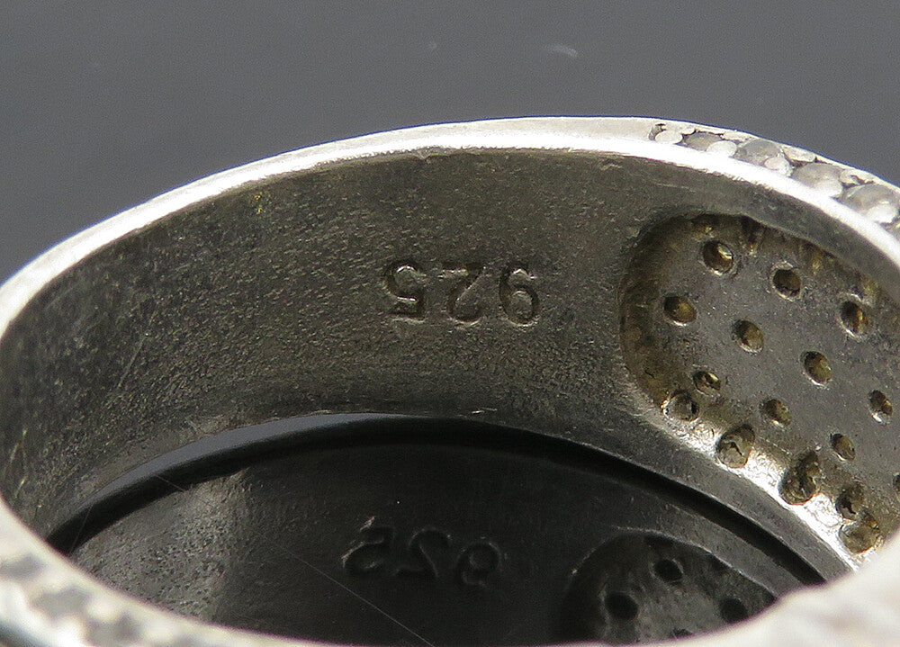 DANI 925 Sterling Silver  Vintage Cubic Zirconia Band Ring Sz 6.5  RG21170