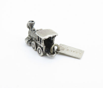 POST BELL TRADING 925 Silver Vintage Old Fashioned Steam Train Pendant PT4192