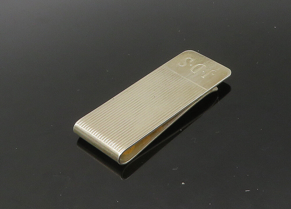 TIFFANY 925 Sterling Silver  Vintage Shiny JDS Initials Money Clip  TR3108
