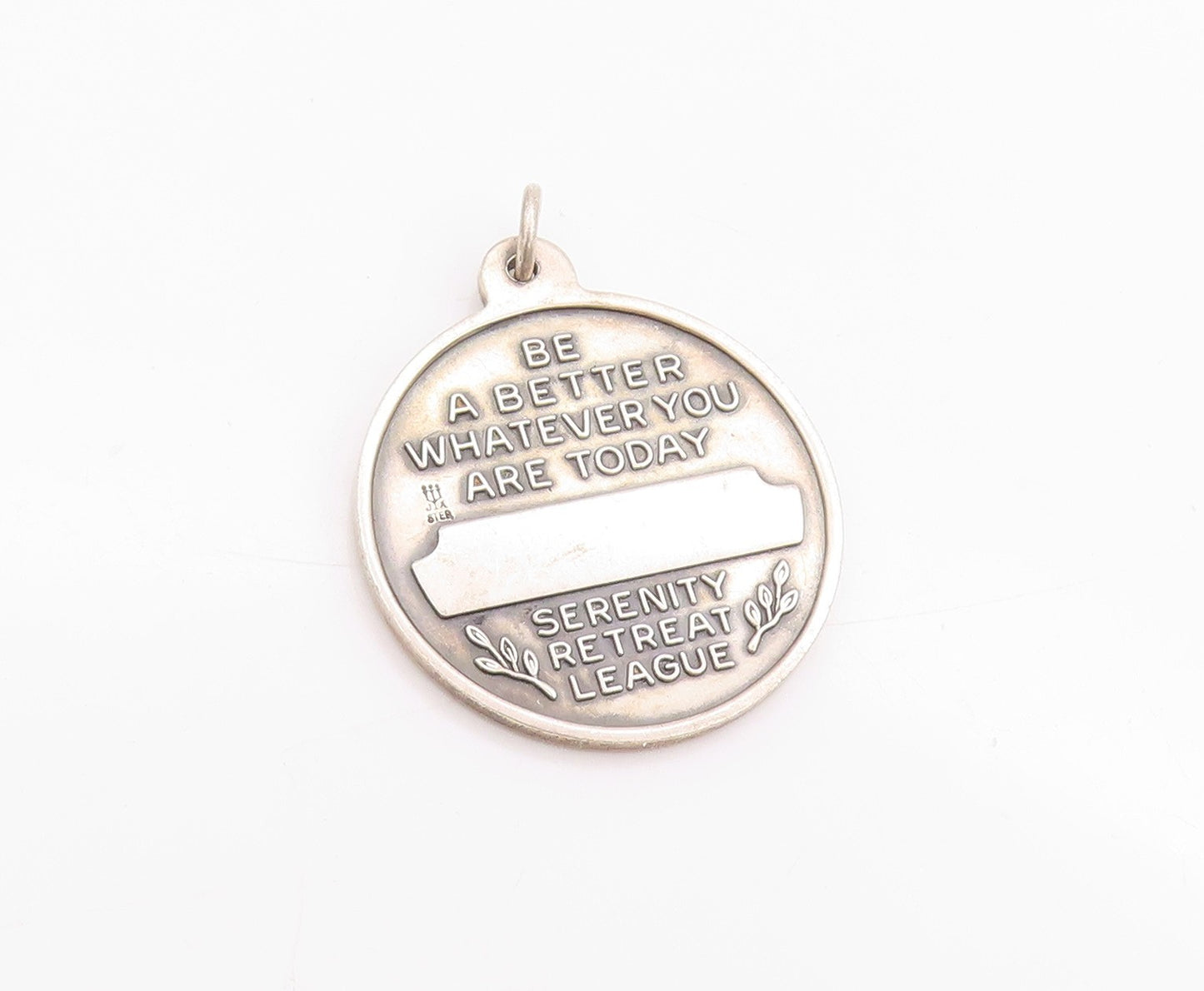 925 Sterling Silver Vintage Pendant JAMES AVERY Pigeon Of Peace Coin  PT24550