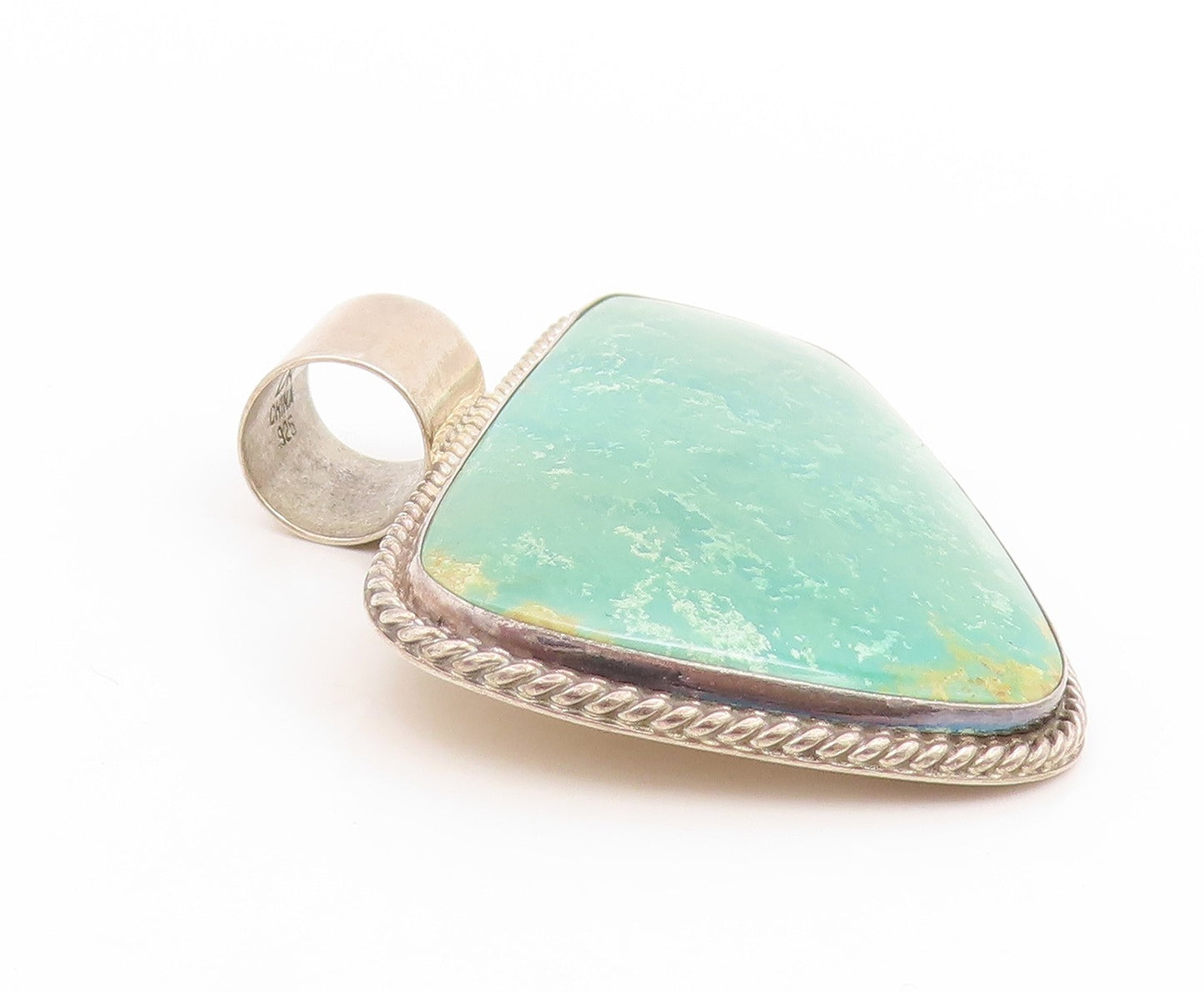 925 Sterling Silver Vintage Pendant DTR JAY KING Cabochon Turquoise  PT25801
