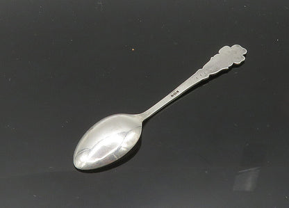 IRELAND 925 Sterling Silver  Vintage Enamel Clover Espresso Spoon   TR2878