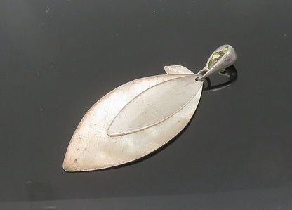 PAOLA VALENTINI 925 Sterling Silver  Vintage Pointed Oval Pendant  PT17048