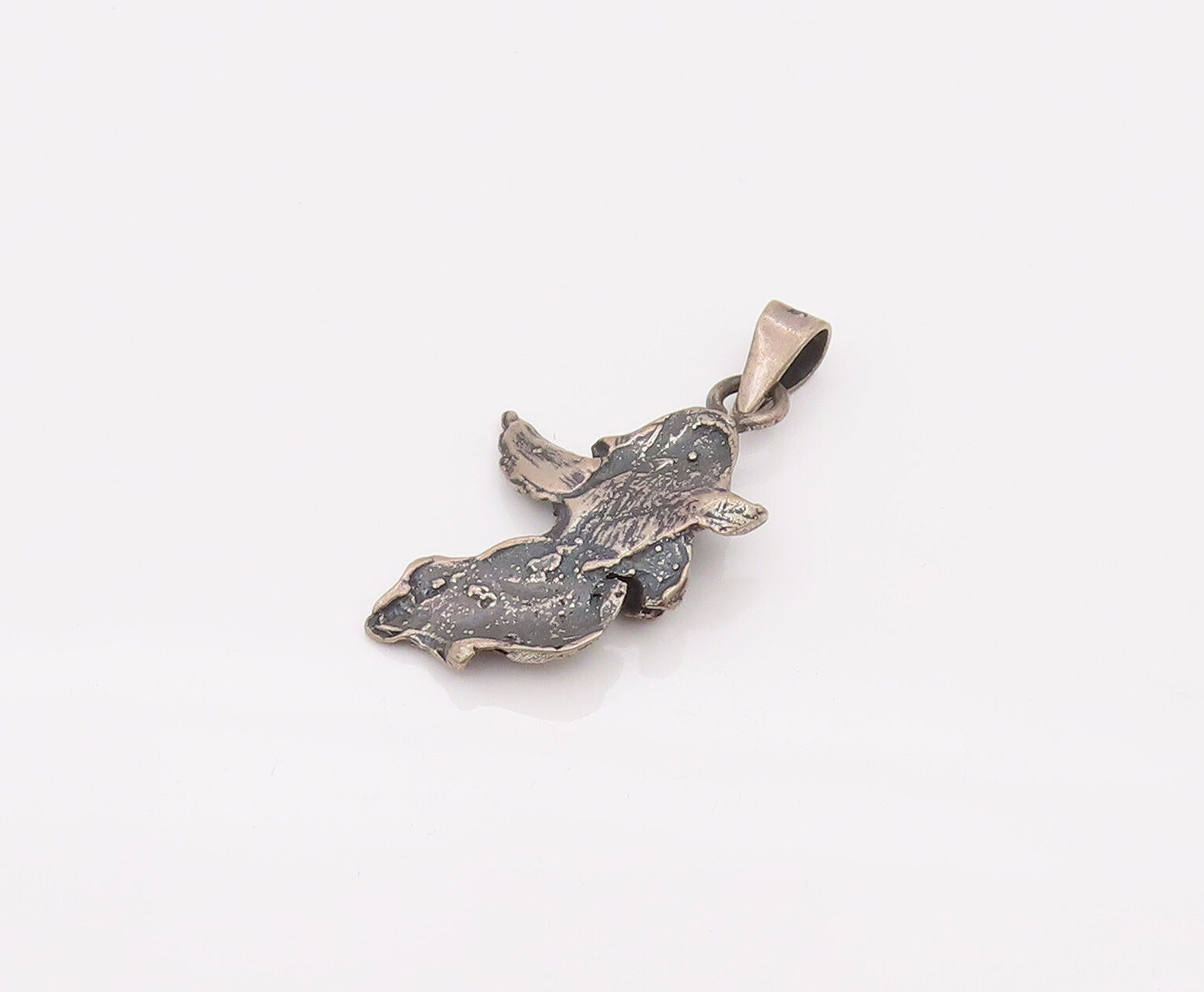 925 Sterling Silver  Vintage Mini Angle of Music Charm Pendant  PT22137