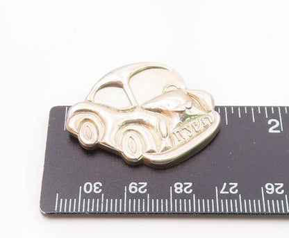 PRASCHNIK 925 Silver  Vintage Buggy Car & Hebrew Writing Pendant  PT21570