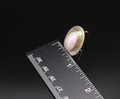 CERRO BLANCO 925 Silver  Vintage Pink Mother Of Pearl Oval Earrings  EG12245