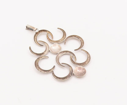 925 Sterling Silver Vintage Pendant Solid Cutout HC Ostrem Norway  PT23135