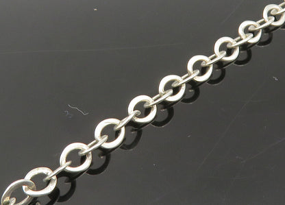 LOIS HILL 925 Silver  Vintage Shiny Two Tone Swirl Chain Necklace  NE3578