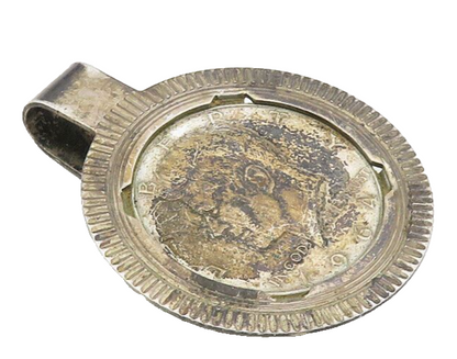 925 Sterling Silver  Vintage Oxidized United States Coin Money Clip  TR1730