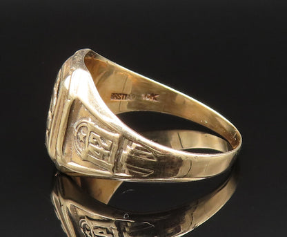 10K GOLD  Vintage Antique 1942 Class Signet Ring Sz 11.5  GR414