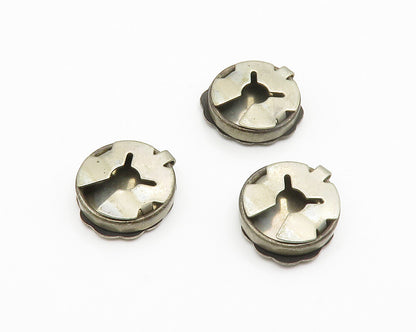 NAVAJO 925 Sterling Silver  Vintage 3 Piece Etched Button Covers Set  TR2069