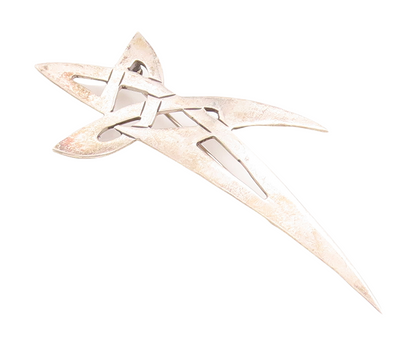 925 Sterling Silver Vintage Brooch Pin MEXICO Designer Cutout Star  BP11415