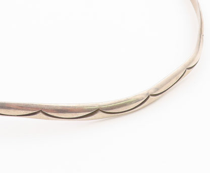 925 Sterling Silver Vintage Necklace ALEX SANCHEZ NAVAJO Classic Choker  NE4883