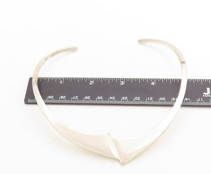 MEXICO 925 Sterling Silver  Vintage Shiny Polished Collar Necklace  NE1492