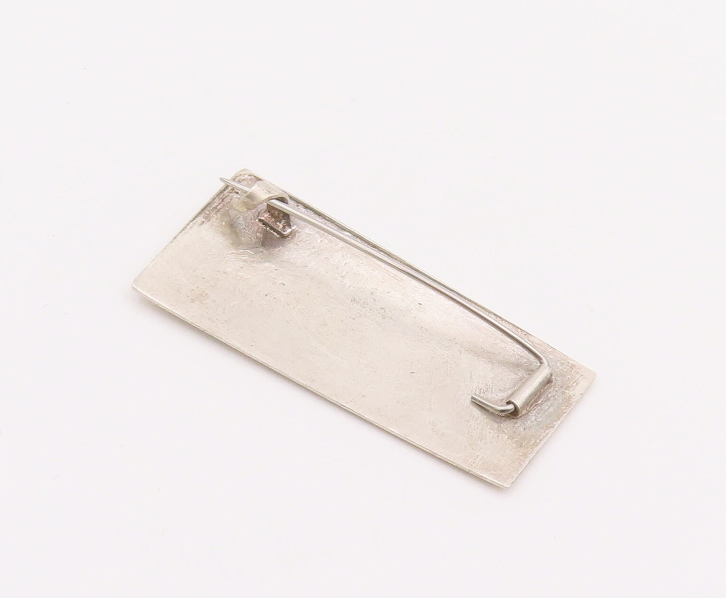 925 Sterling Silver Vintage Brooch Pin EUROPE Antique Squares Etched  BP11020
