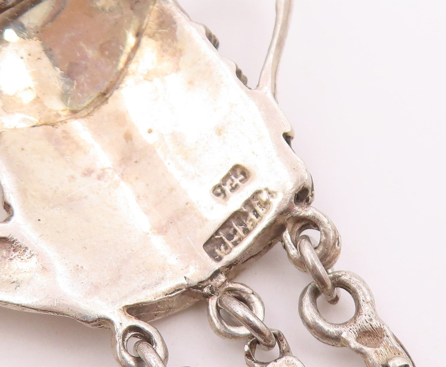 MEXICO 925 Sterling Silver  Vintage Charmed Watering Can Brooch Pin  BP3149