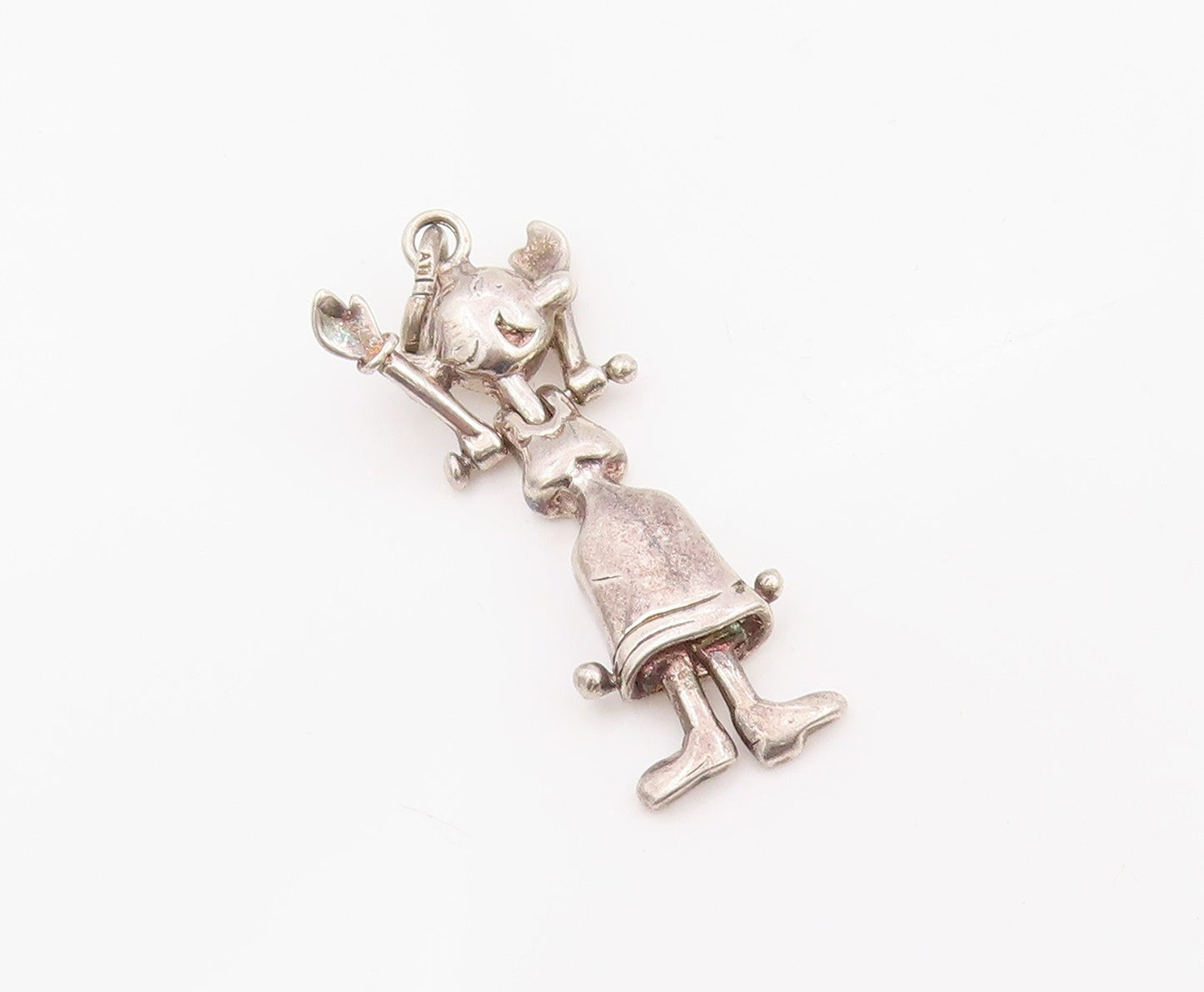 925 Sterling Silver Vintage Pendant Olive Oyl Figurine Charm MOVES  PT25470