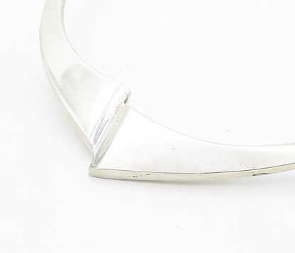 MEXICO 925 Sterling Silver  Vintage Shiny Polished Collar Necklace  NE1492