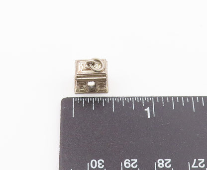 925 Sterling Silver  Vintage Arc Monument Petite Drop Pendant  PT18660