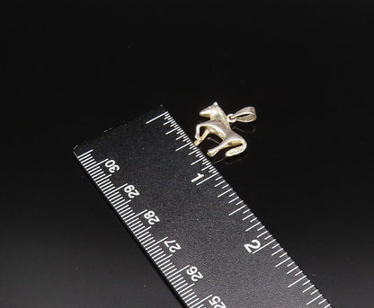 925 Sterling Silver Vintage Minimalist Donkey Burro Charm Pendant PT21630