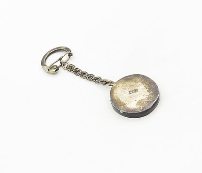 MEXICO 925 Sterling Silver  Vintage Three Tone Bull Rider Key Chain  TR1562