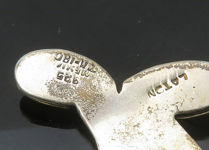 SHEILA MEXICO 925 Silver  Vintage Two Tone Mickey Mouse Brooch Pin  BP8698