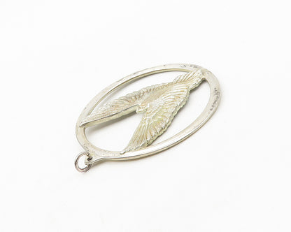 WALLACE 925 Sterling Silver  Vintage Peace On Earth Dove 1975 Pendant  PT14398