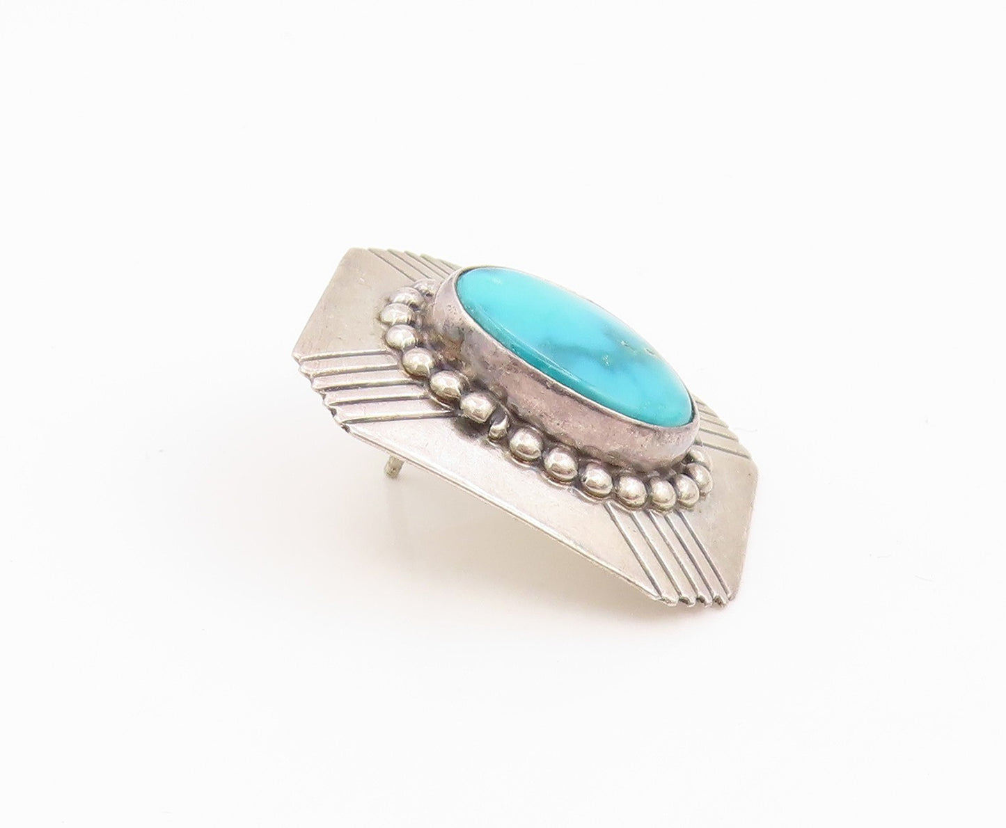 925 Sterling Silver Vintage Earrings NAVAJO Turquoise Single Pieces  EG14293