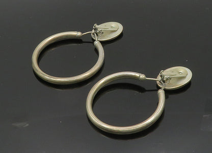 CELIA SEBIRI 925 Silver  Vintage Black Stone Non Pierce Earrings  EG10057