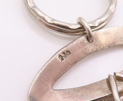 925 Sterling Silver Vintage Bracelet Modernist Marquise Panel Link  BT11949