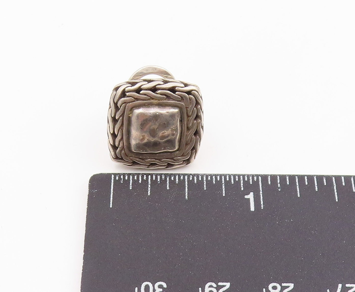 925 Sterling Silver Vintage Earrings JOHN HARDY Classic Single Pieces  EG14307