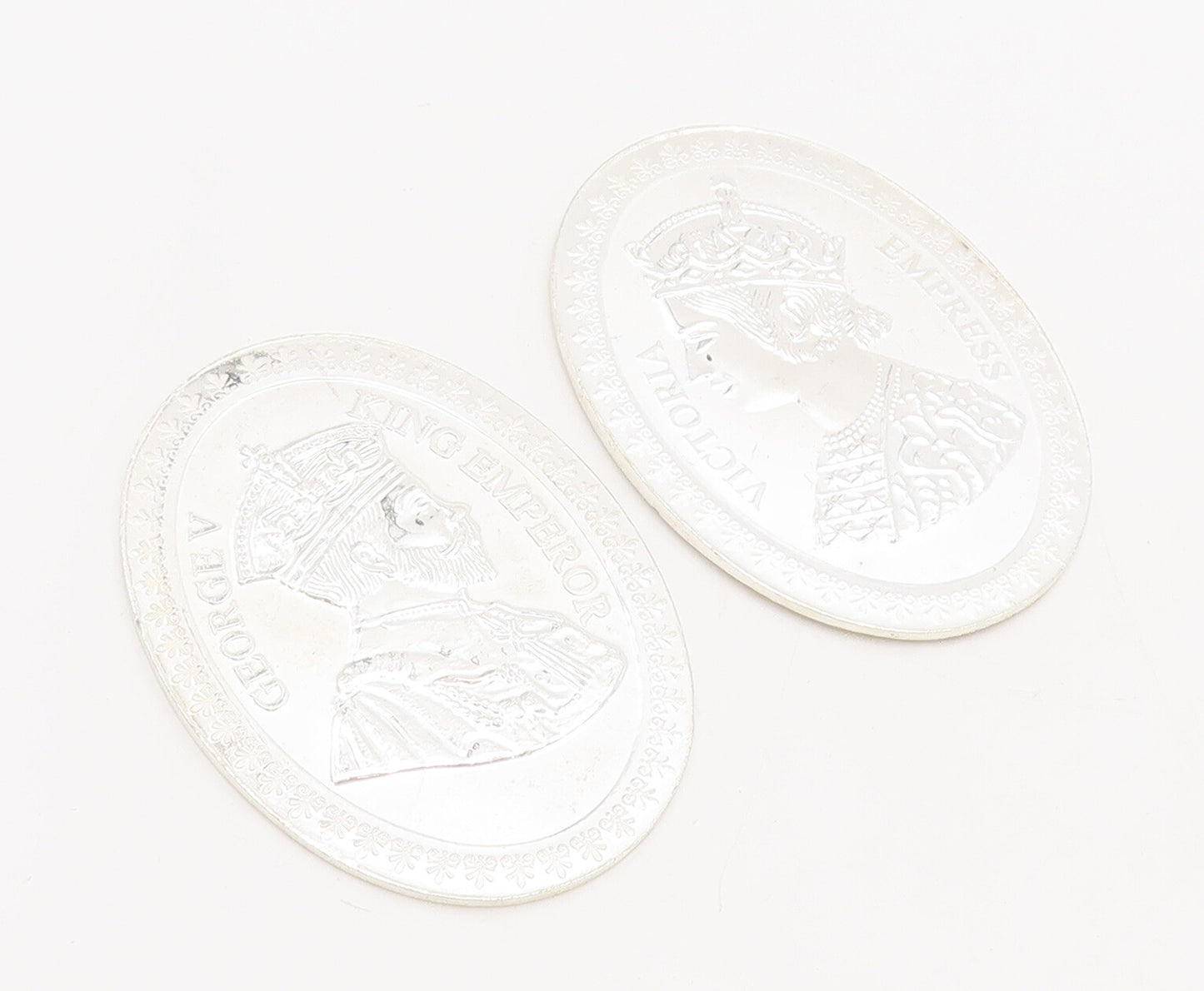 925 Sterling Silver Vintage Coin Victorian Marriage Blessing Solid Coin TR3689