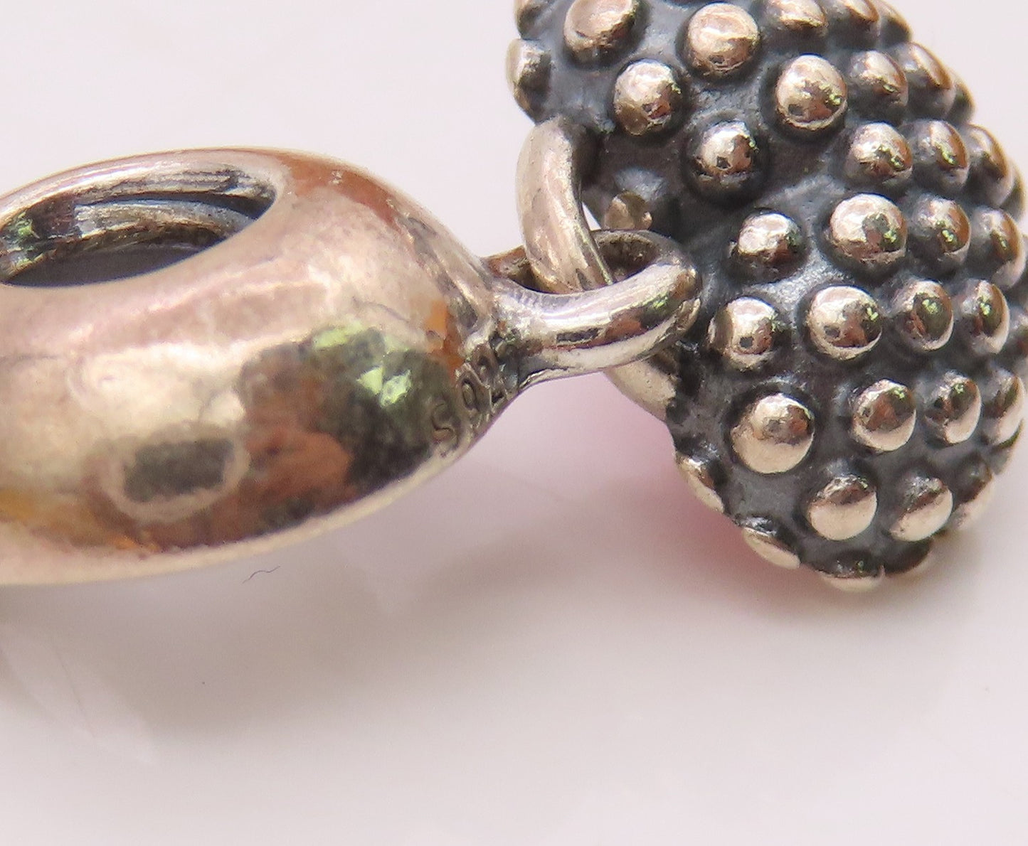 PANDORA 925 Sterling Silver  Vintage Daughter Love Heart Pendant  PT16457