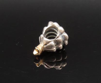PANDORA 14K GOLD & 925 Silver  Vintage Christmas Tree Charm Pendant  PT21250