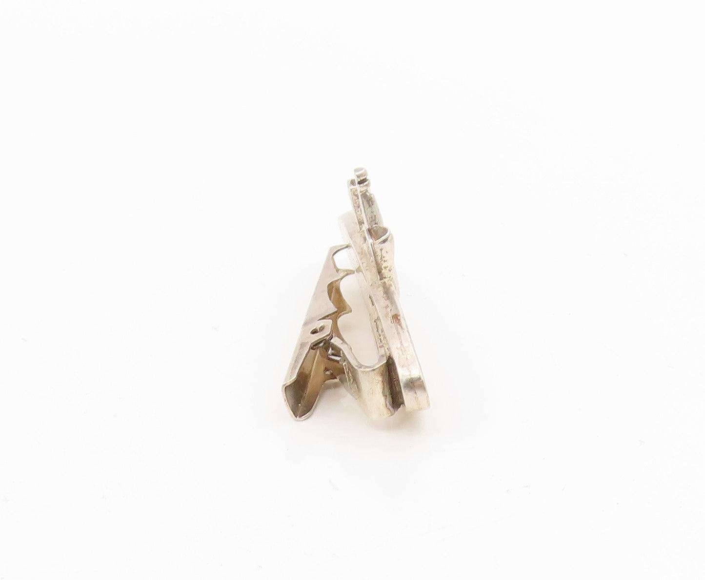 925 Sterling Silver Vintage Tie Clip Miniature Celebration Champagne Bar  TR4130