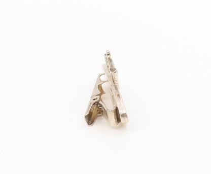 925 Sterling Silver Vintage Tie Clip Miniature Celebration Champagne Bar  TR4130