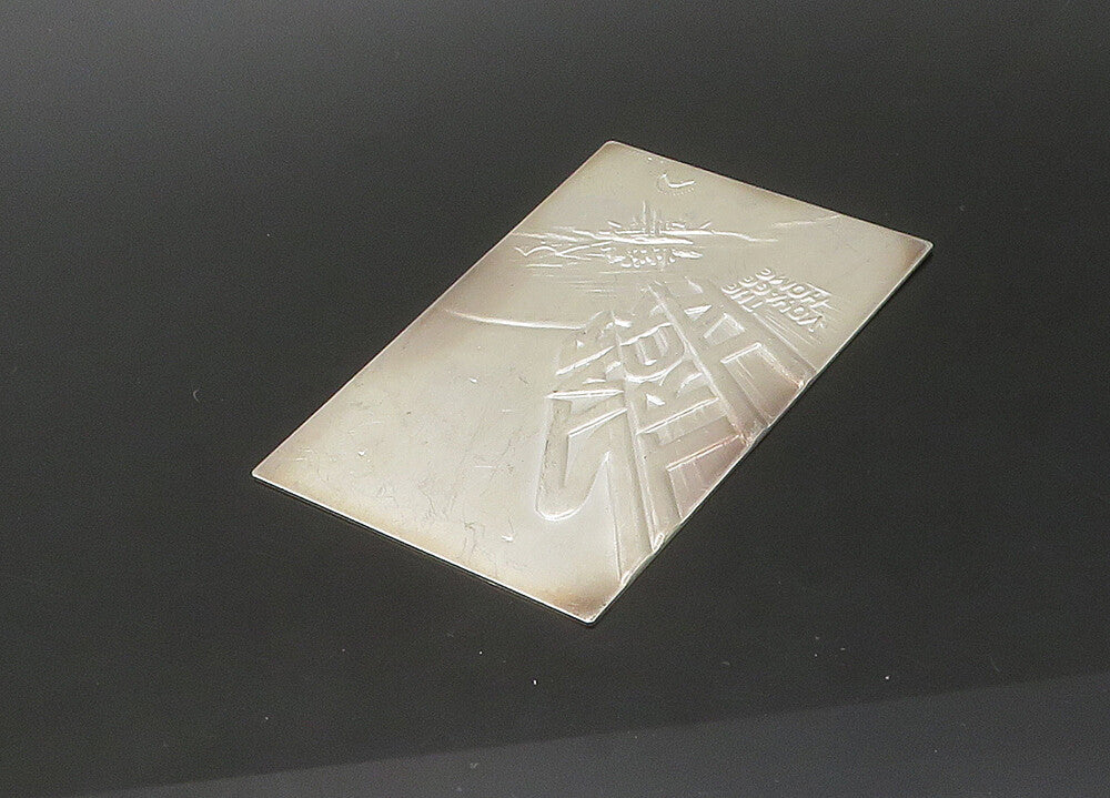 925 Sterling Silver  Vintage Shiny Star Trek Collection Card  TR3089