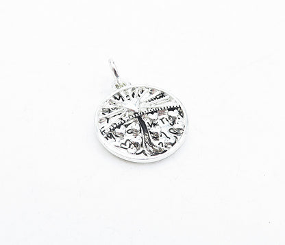 925 Sterling Silver  Shiny Etched Mother Love Quote Hearts Pendant  PT2935