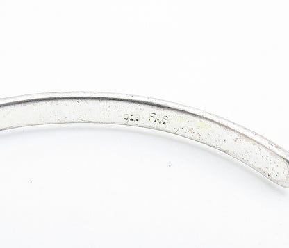 925 Sterling Silver Vintage Hope Dream Believe Stamped Cuff Bracelet BT3216