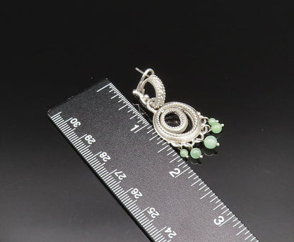 JUDITH RIPKA 925 Silver  Vintage Jade & Spinel Singles Lot Earrings  EG12094