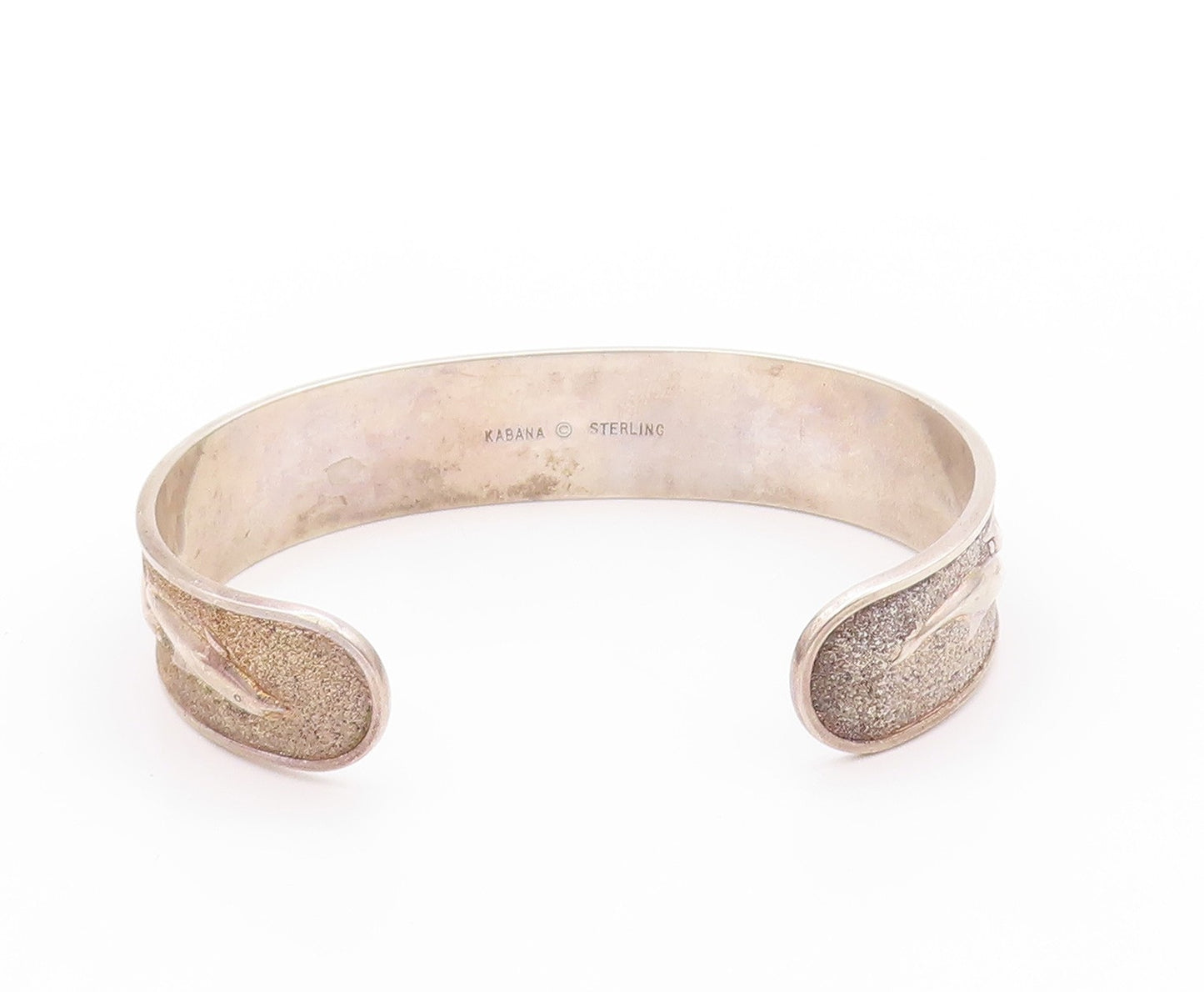 925 Sterling Silver Vintage Bracelet KABANA Swimming Delphine Family  BT11192