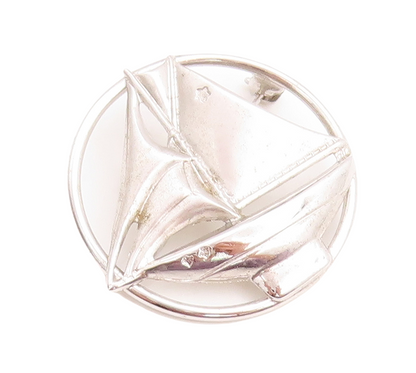 925 Sterling Silver Vintage Brooch Pin Designer Cutout Boat  BP11447