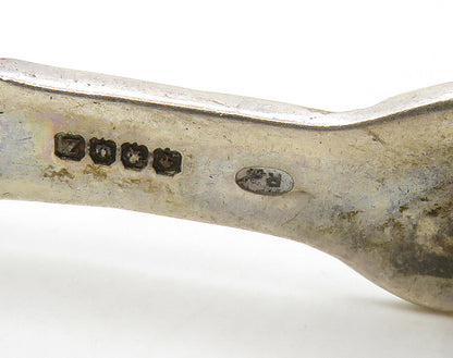 ENGLAND 925 Sterling Silver  Vintage Petite Dark Tone Bar Brooch Pin  BP6366