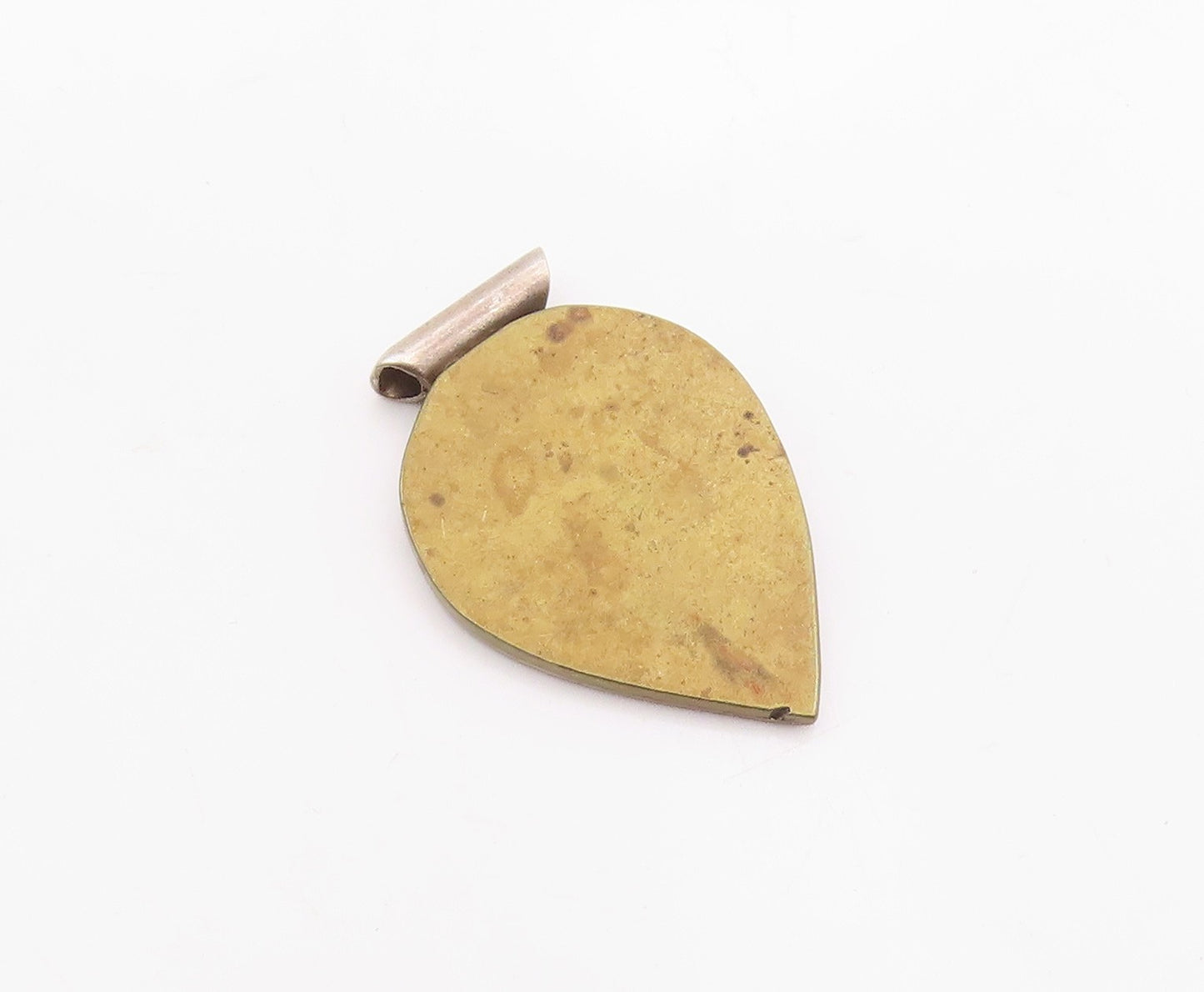925 Sterling Silver  Vintage Three Tone Modernist Slide Pendant  PT17306
