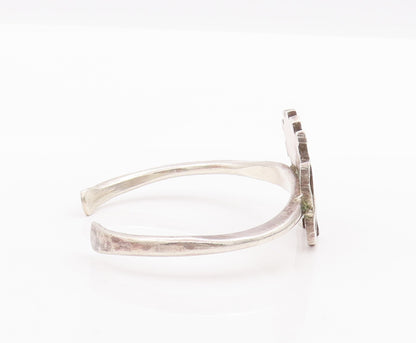 925 Sterling Silver Vintage Bracelet Minimalist Carved Sitting Baby Lion BT10343