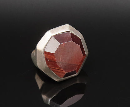 SILPADA 925 Silver  Vintage Tiger's Eye Octagon Shaped Ring Sz 8  RG25813