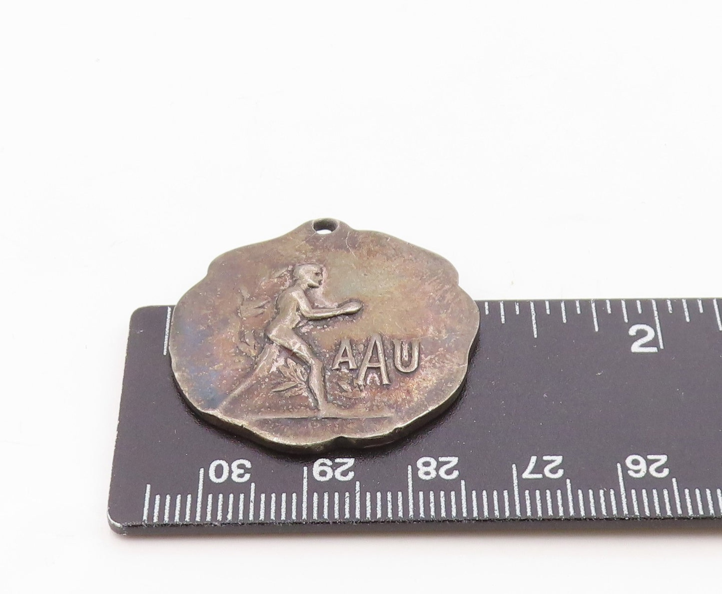 925 Sterling Silver  Vintage Antique Amateur Athletic Union Pendant  PT16114