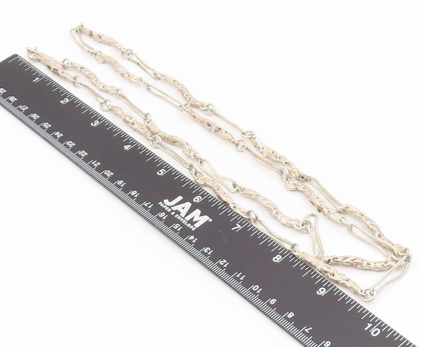 925 Sterling Silver Vintage Necklace BILL TENDLER Brutalist Link Chain  NE4847